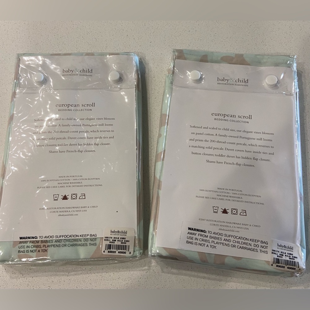 Restoration Hardware Baby & Child European Scroll Bedding Collection - Picture 2 of 4